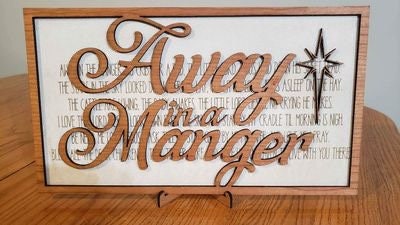 Away in a Manger Lyrics Sign