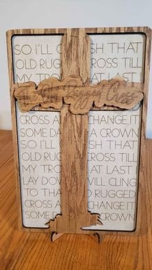 The Old Rugged Cross Lyrics Sign