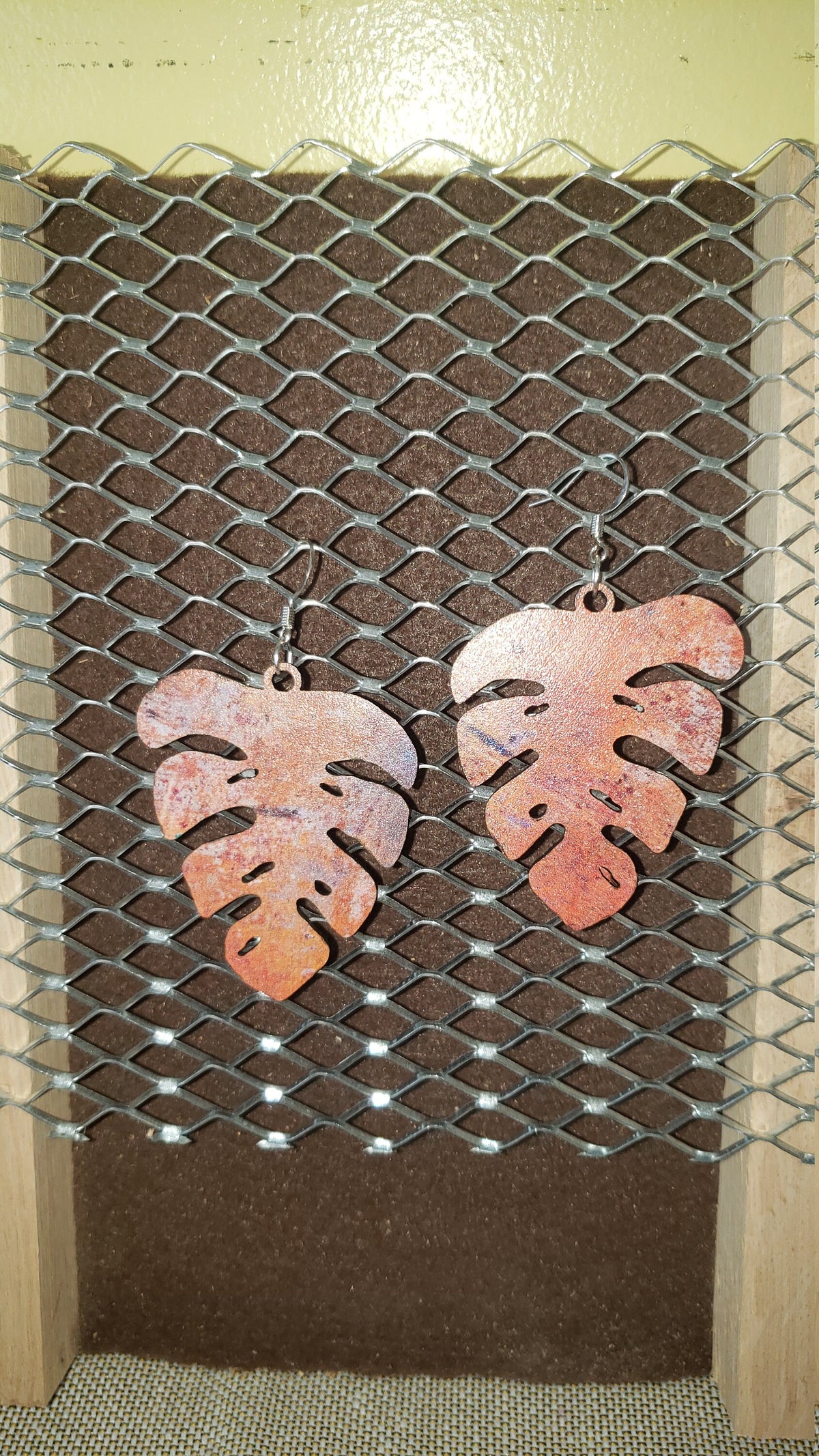 Handcrafted Autumn Leaf Wood Earrings - Limited Stock