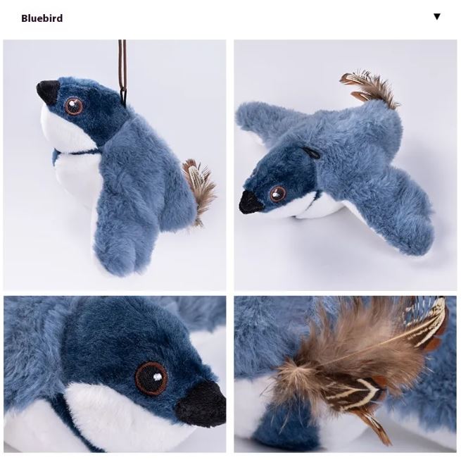 Flapping Bird Cat Toy | USB Rechargeable, Realistic Wings