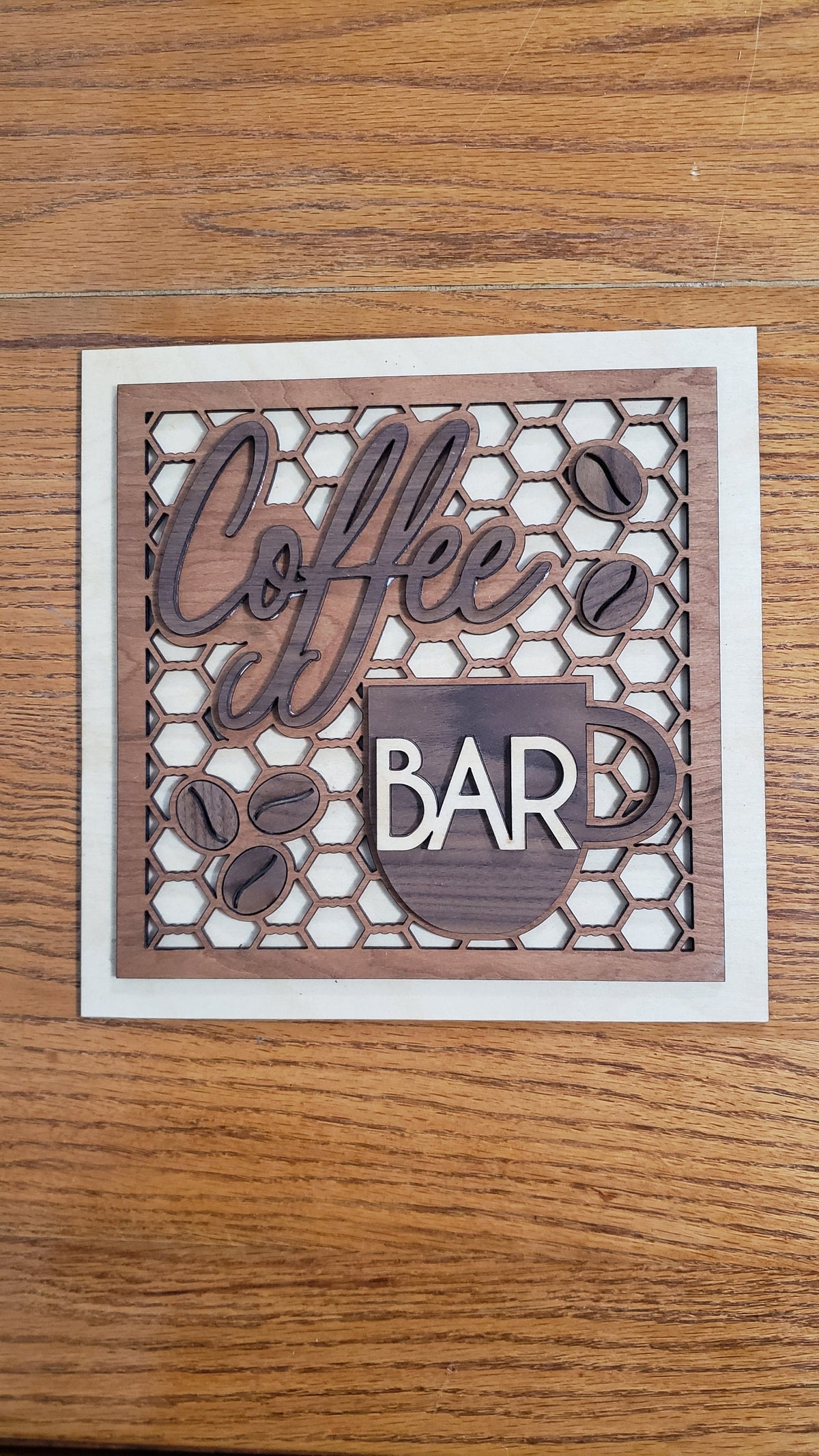 Coffee Bar Wood Sign