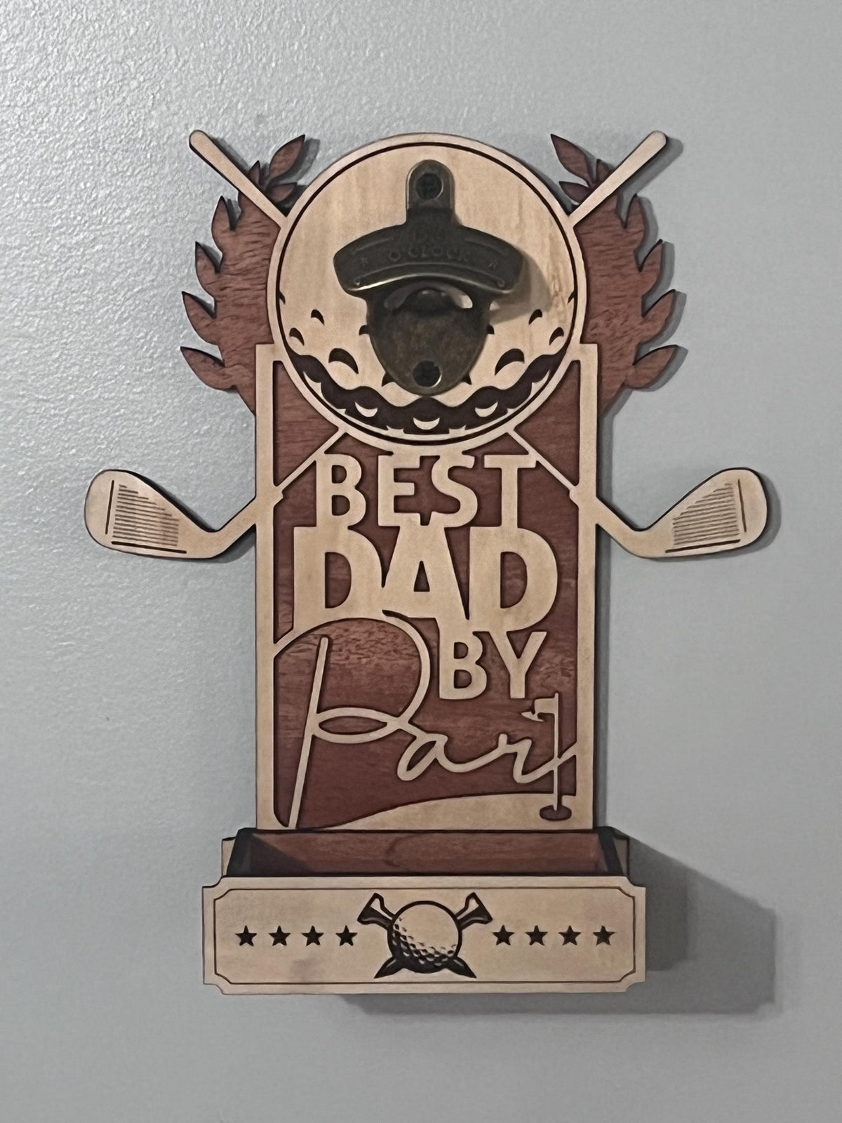 Best Dad by Par Bottle Opener