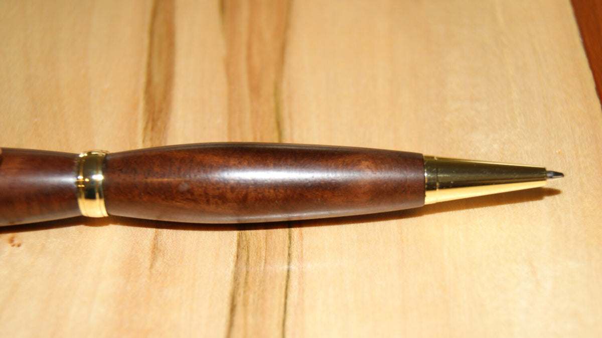 Hawaiian Milo Wood Twist Pen with Stylus Tip