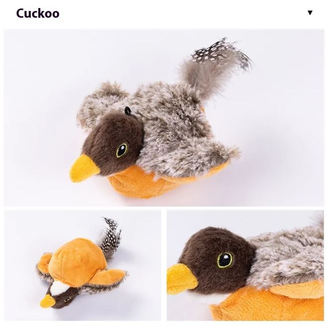Flapping Bird Cat Toy | USB Rechargeable, Realistic Wings