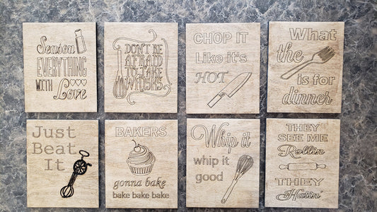 Small Kitchen Signs (Made to Order)