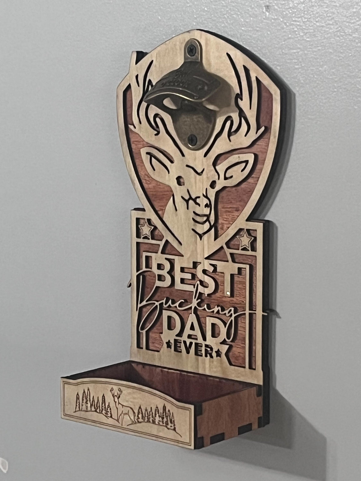 Best Bucking Dad Ever Bottle Opener