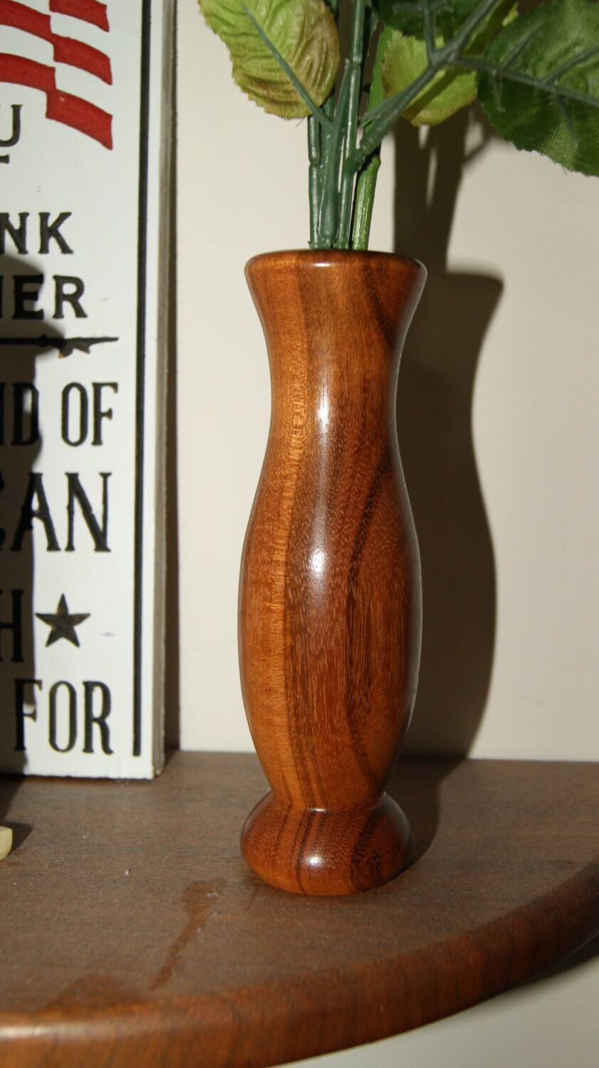 Handcrafted Walnut Bud Vase