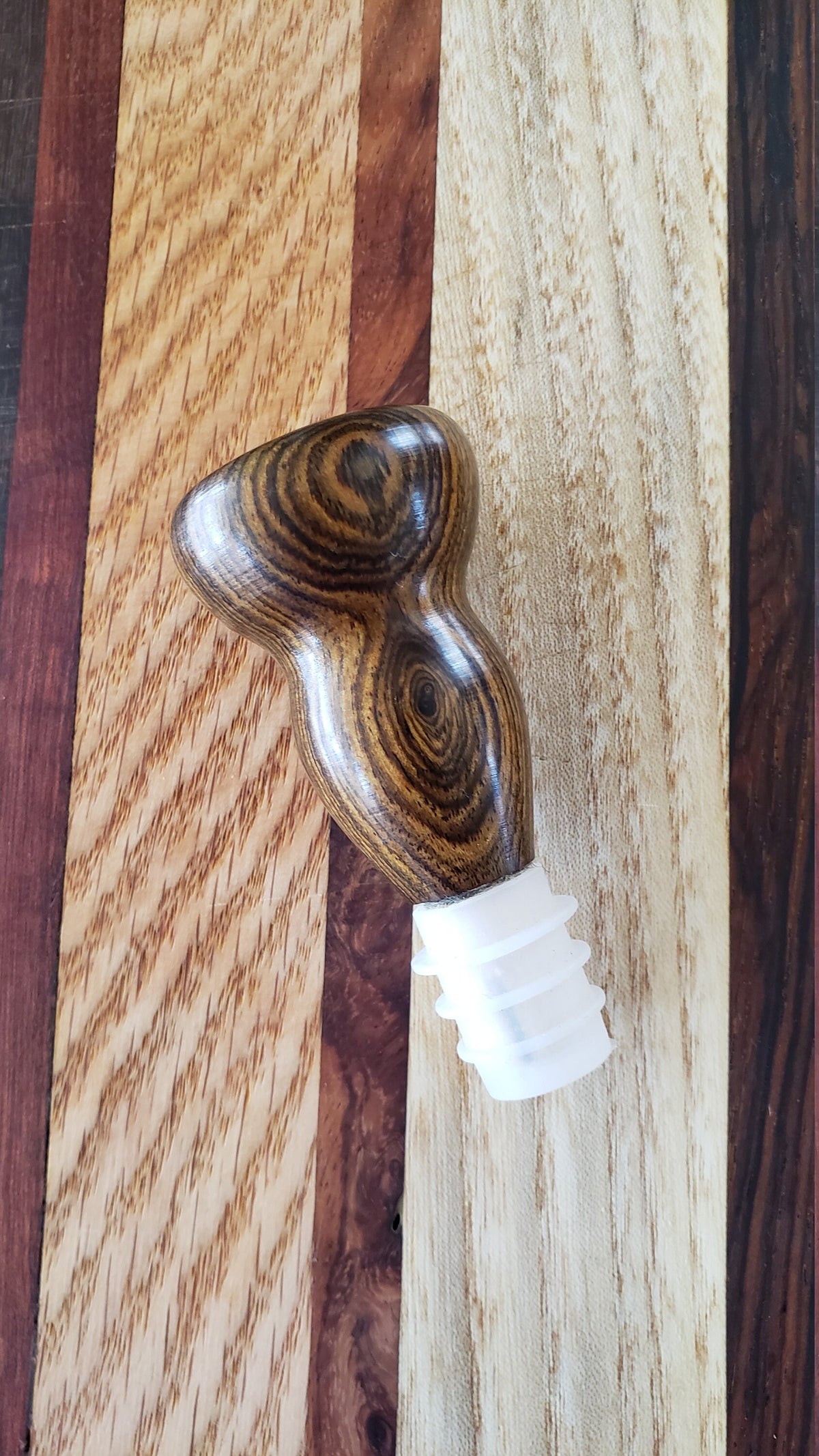 Handcrafted Bacote Bottle Stopper