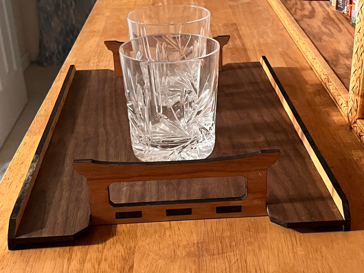 Asian-Inspired Tri-Wood Serving Tray