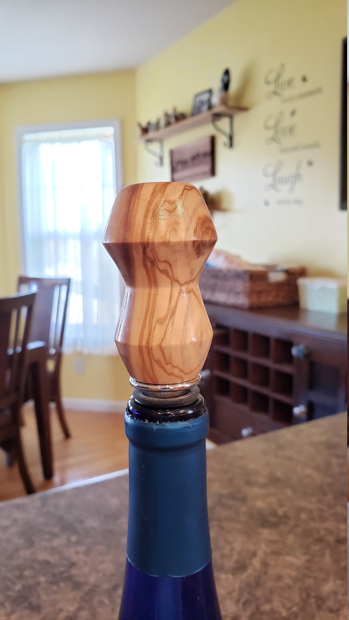 Handcrafted Olivewood Bottle Stopper