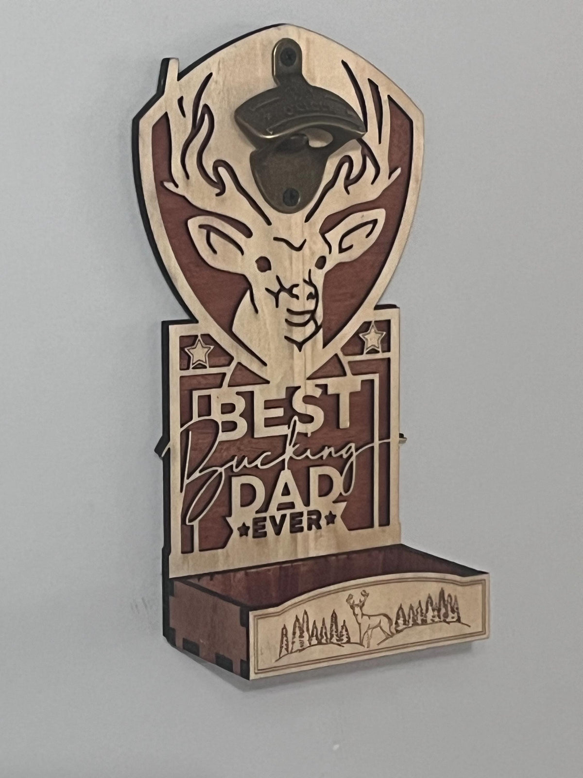 Best Bucking Dad Ever Bottle Opener