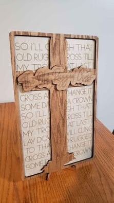 The Old Rugged Cross Lyrics Sign