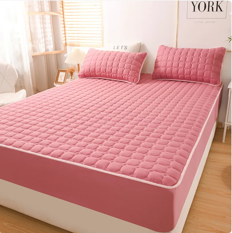 Cozy Nest 3-Piece Brushed Quilted Mattress Cover Set W/FREE SHIPPING