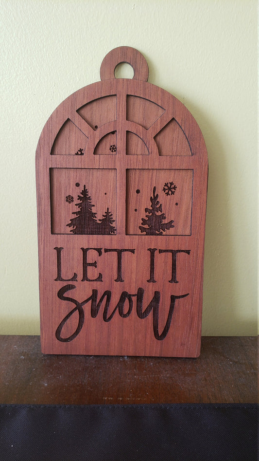 Let It Snow Window Ornament