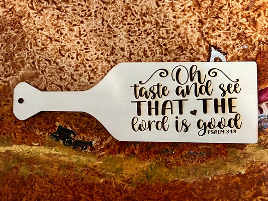 "Oh Taste and See That the Lord Is Good" Wood Kitchen Sign