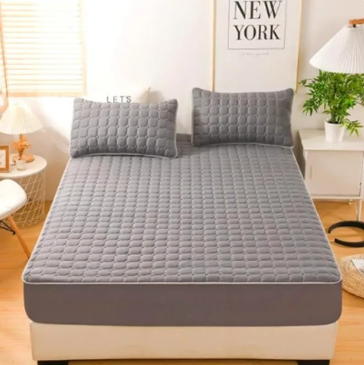 Cozy Nest 3-Piece Brushed Quilted Mattress Cover Set W/FREE SHIPPING