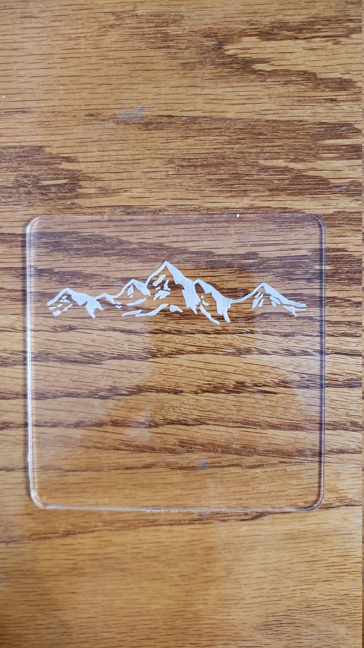 Shadowbox Mountain Scene Coaster Set