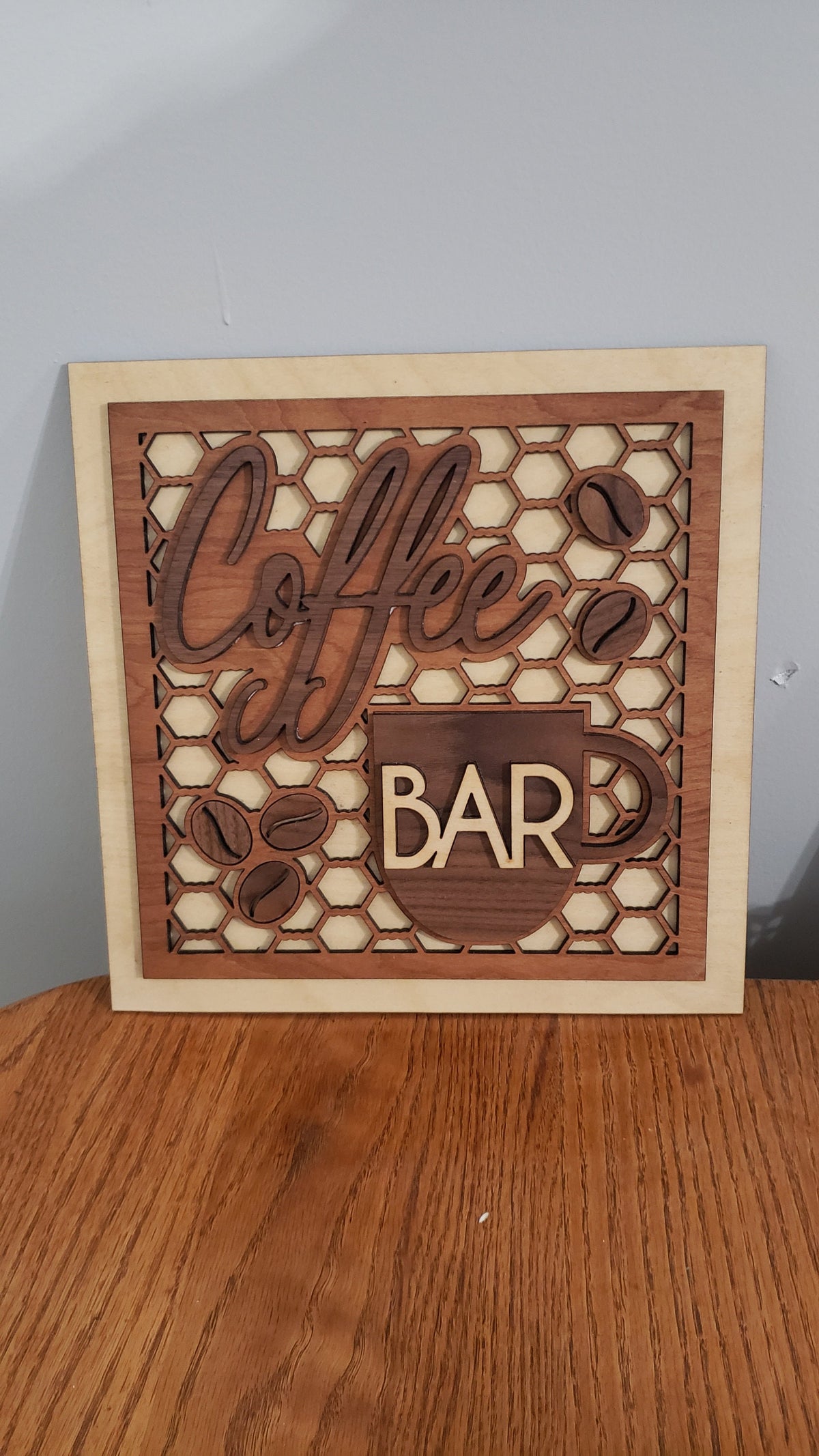 Coffee Bar Wood Sign