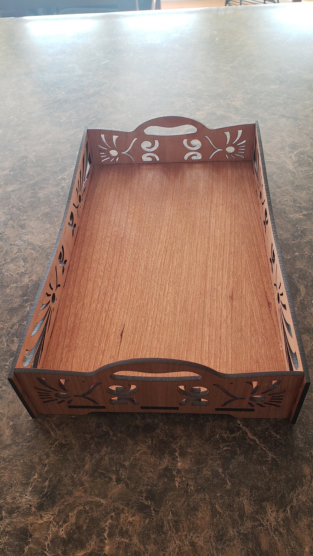 Solid Cherry Gentleman's Valet Tray
