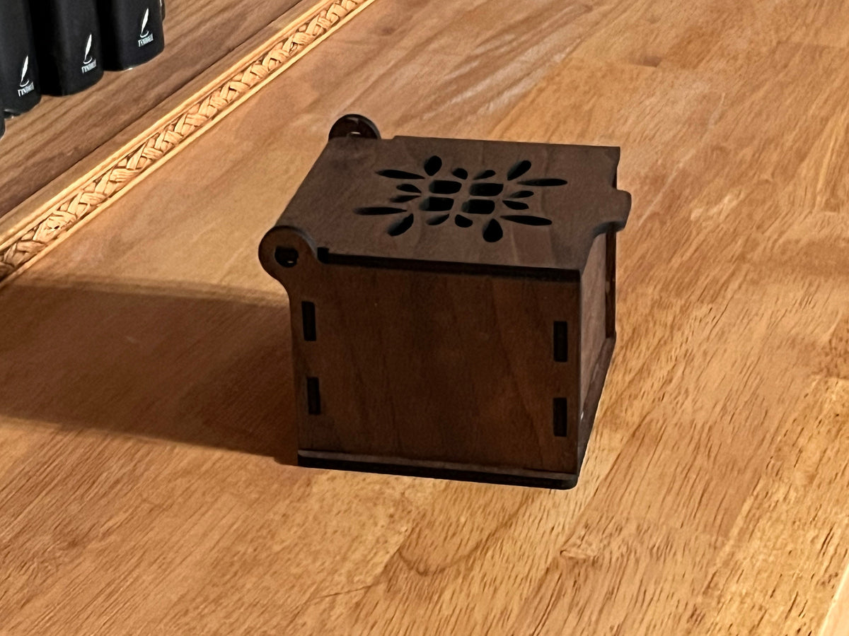 Small Solid Walnut Ring & Jewelry Box