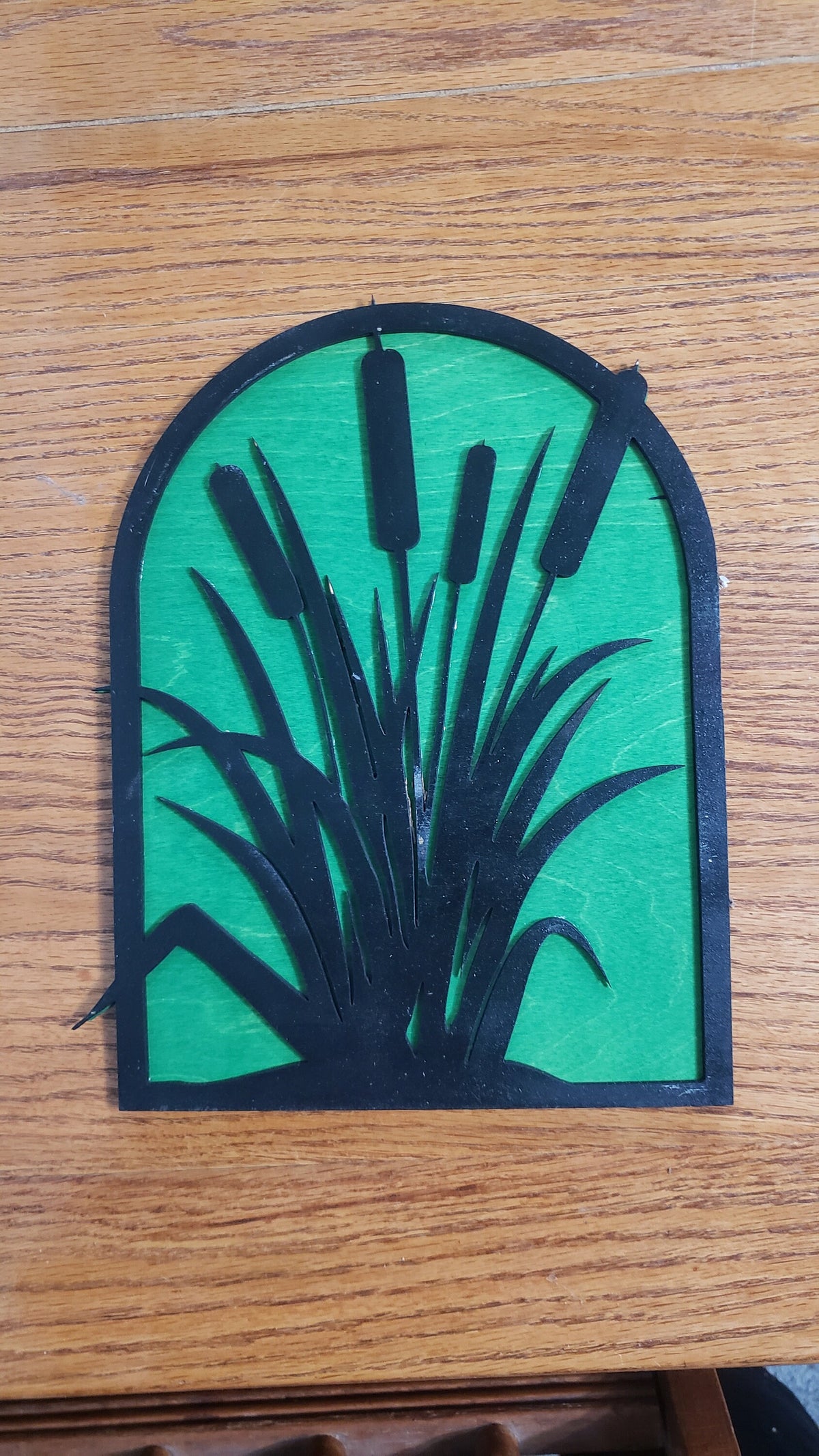 Cattails Laser-Engraved Wall Art