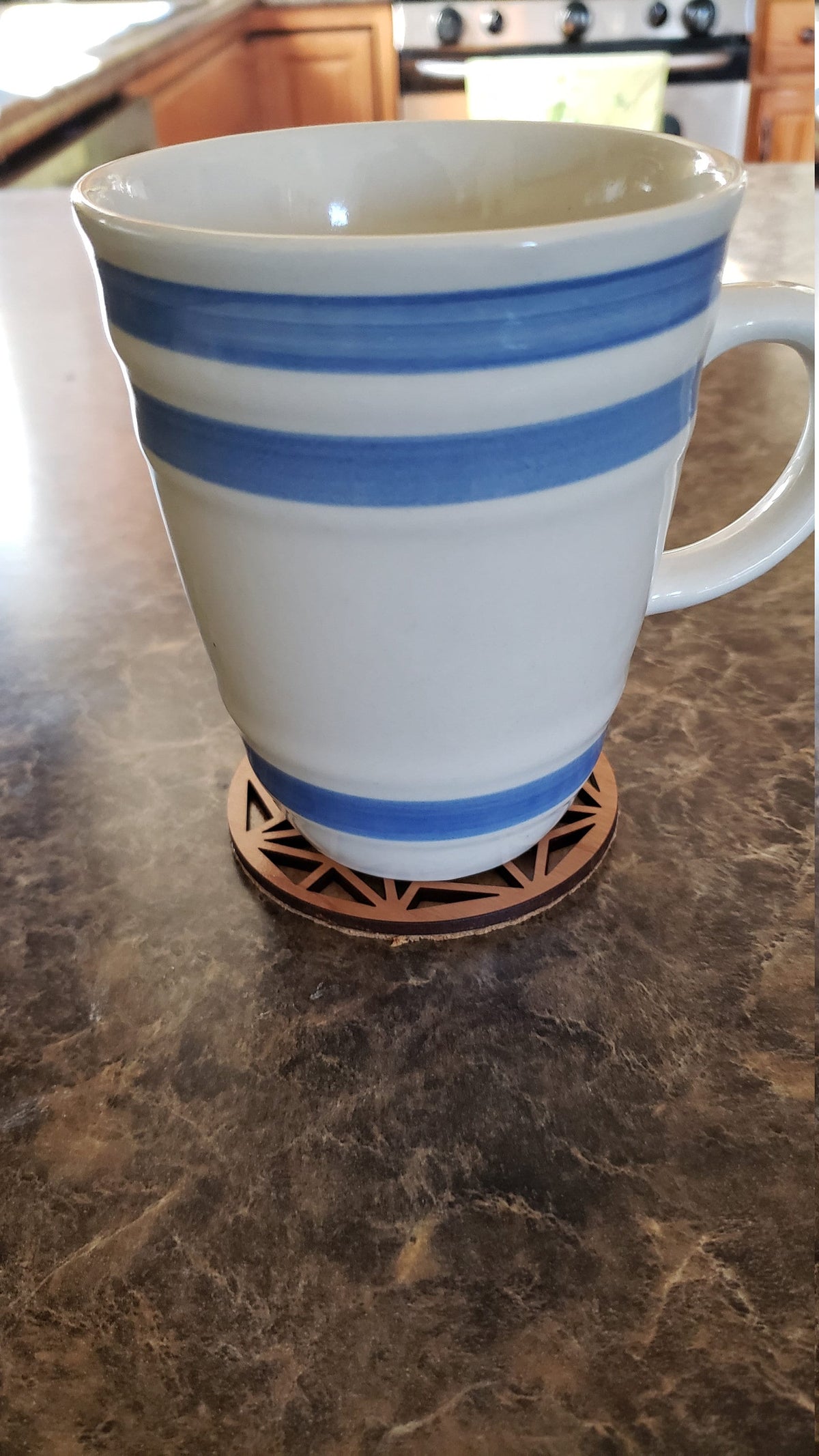 Cherry Wood Coaster Set of 4