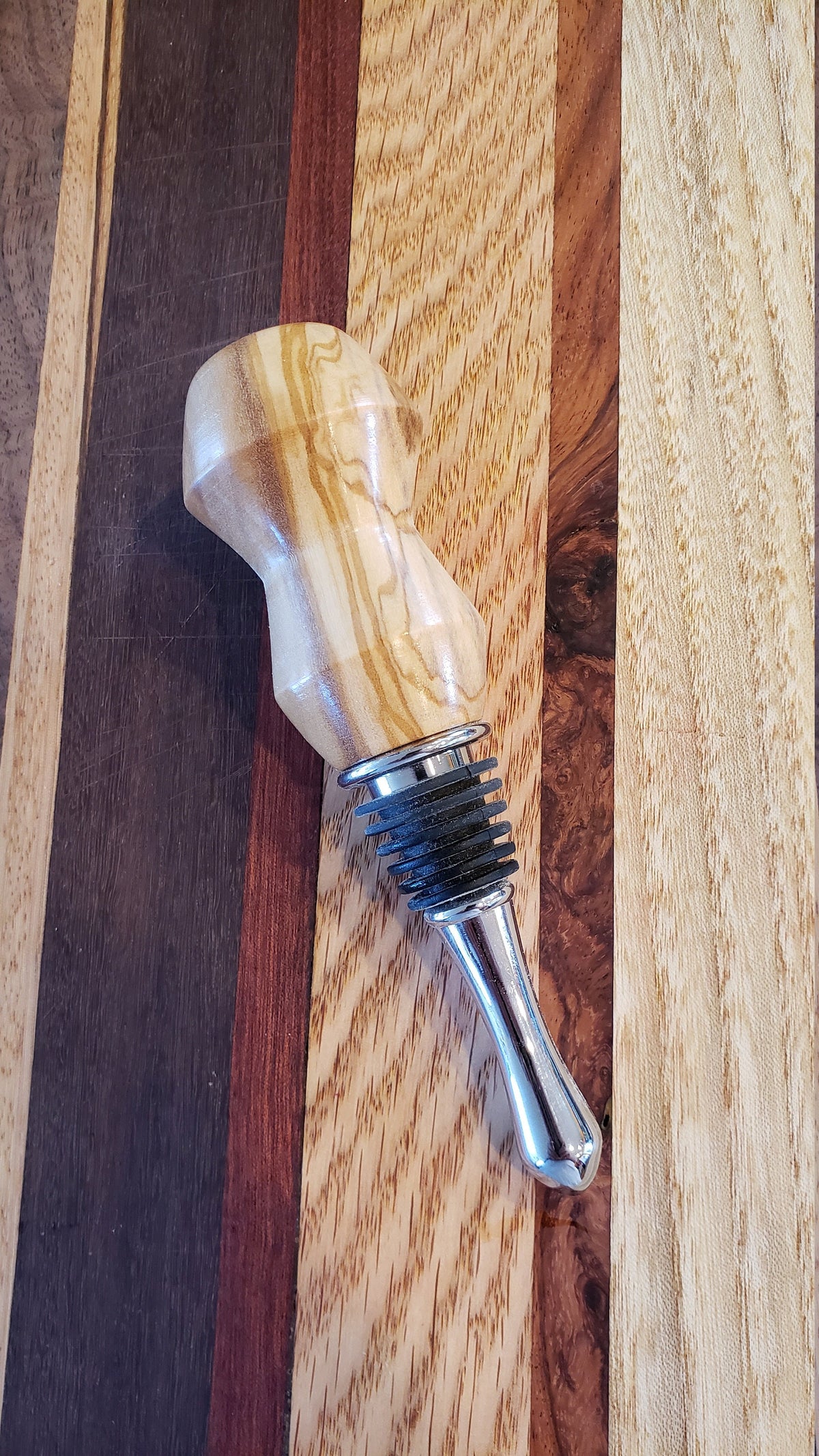 Handcrafted Olivewood Bottle Stopper