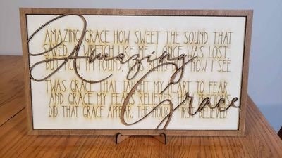 Amazing Grace Lyrics Sign