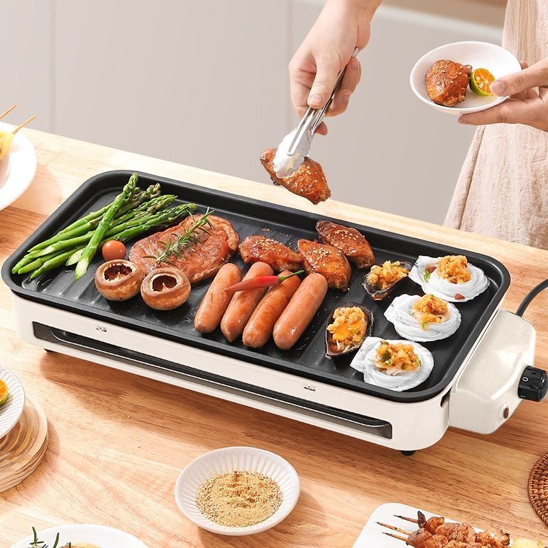 Indoor Smokeless Electric BBQ Grill | 2000W with Grill Net & Baking Tray