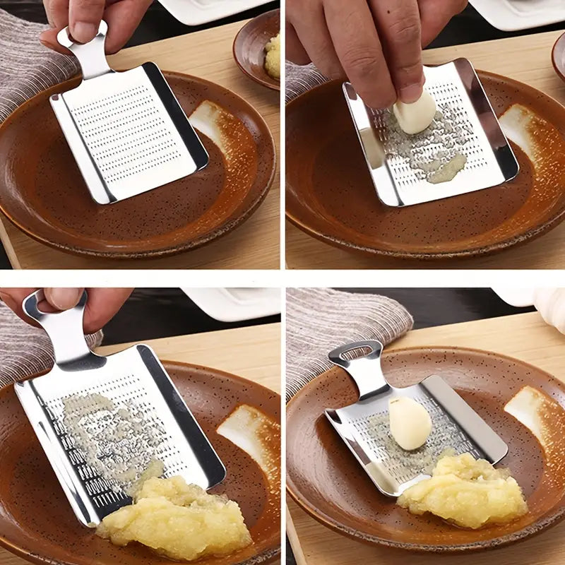 Stainless Steel Garlic Grater & Vegetable Grinder