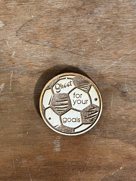 "Shoot Your Goals" Refrigerator Magnet
