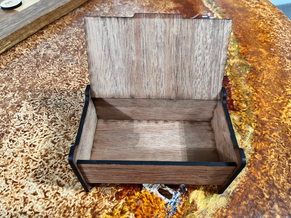 Small Mahogany Ring Box