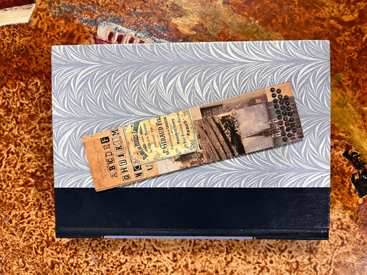 Figured Walnut Bookmark with Love Engraving