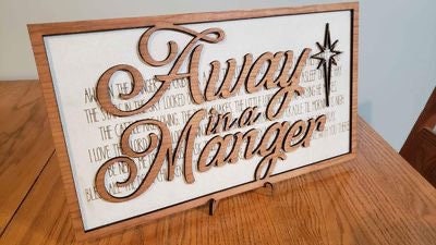 Away in a Manger Lyrics Sign