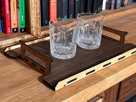 Asian-Inspired Tri-Wood Serving Tray