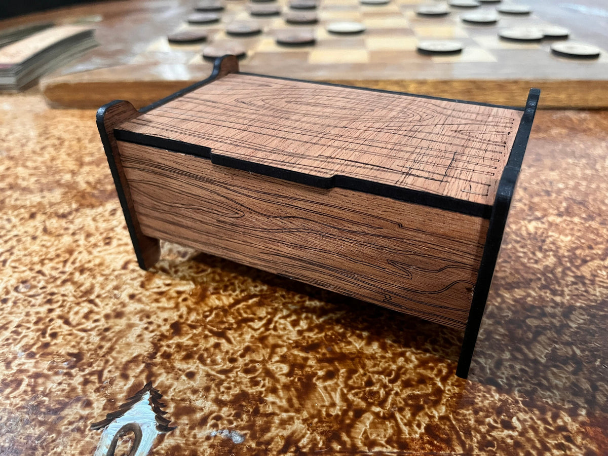 Small Mahogany Ring Box