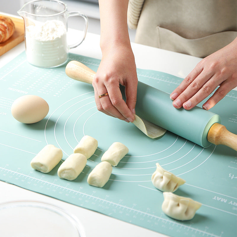 Thick Non-Slip Rolling Pin and Large Non-Stick Mat FREE SHIPPING