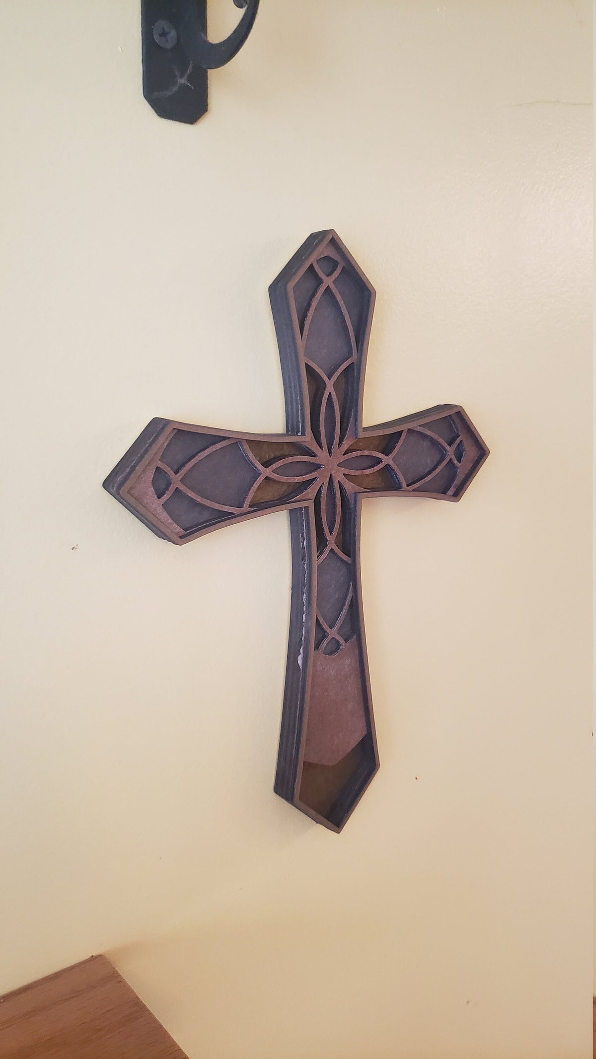 Multilayer Cross Wall Art