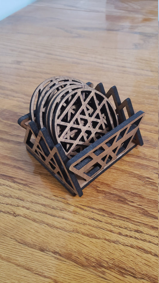 6 Coaster Set with Holder