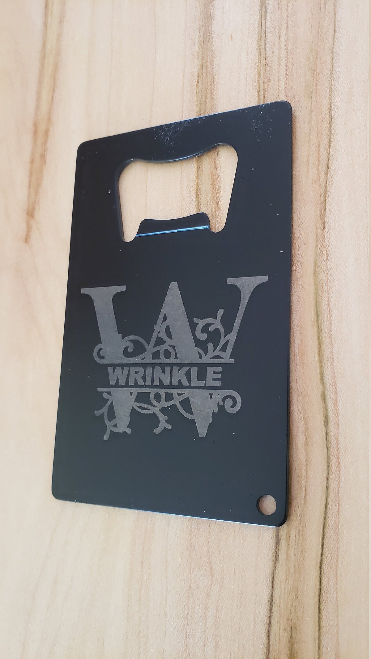 Customizable Credit Card Bottle Opener