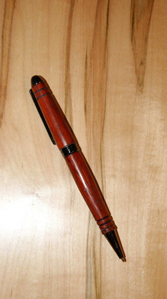Handcrafted Red Padauk European style twist pen - Bwrink’s Got Wood